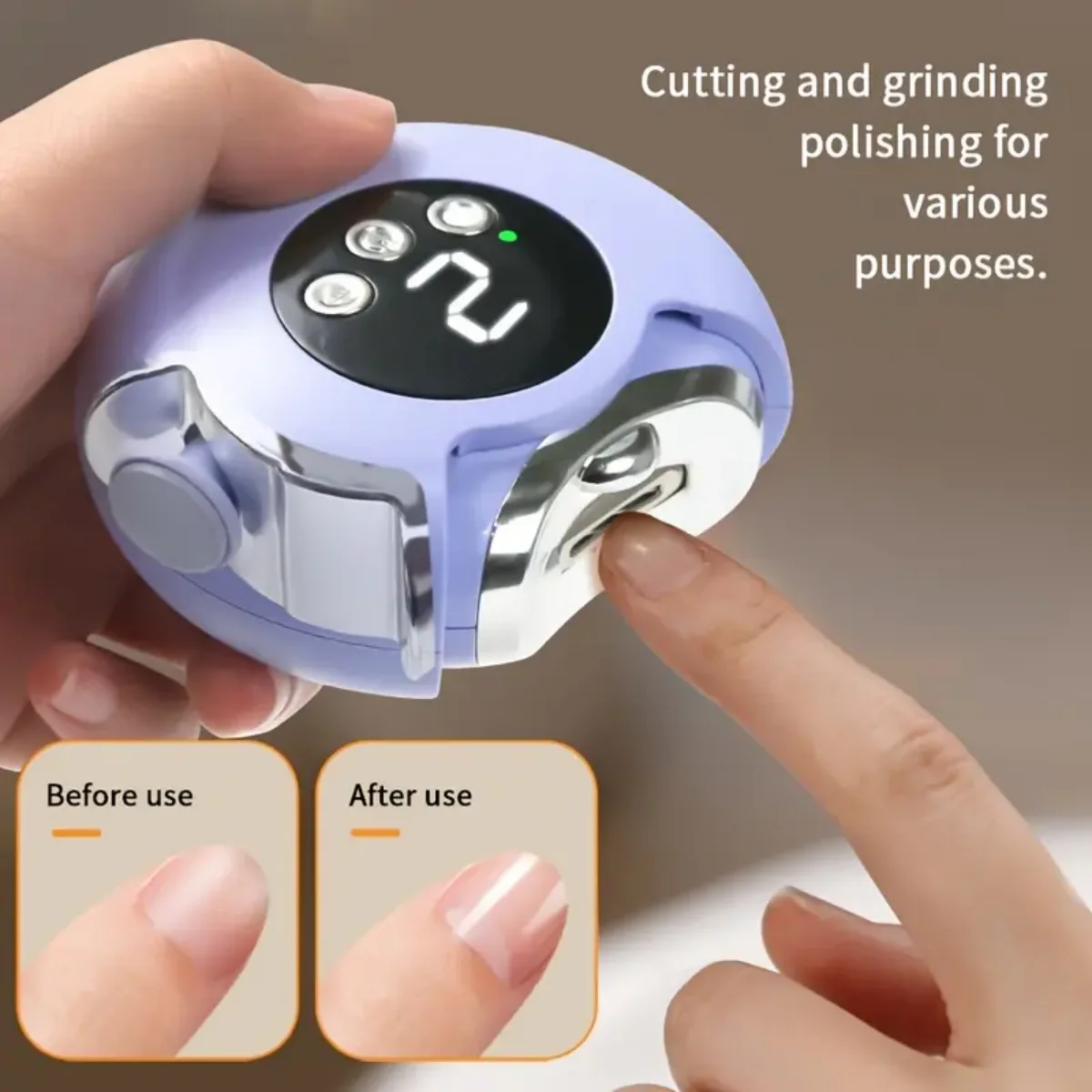 Baby Nail Trimmer Electric - 3-in-1 elektrische nagelknipper voor baby-volwassenen Automatische