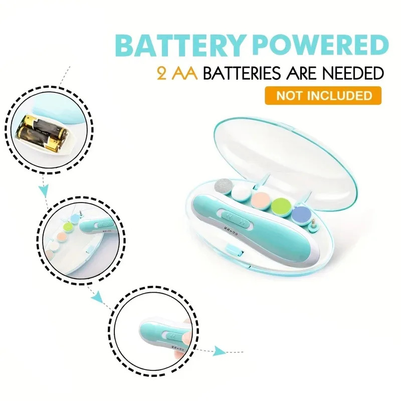 Baby Nail Trimmer Electric - Baby nagelknipper - Veilige elektrische nagelvijl
