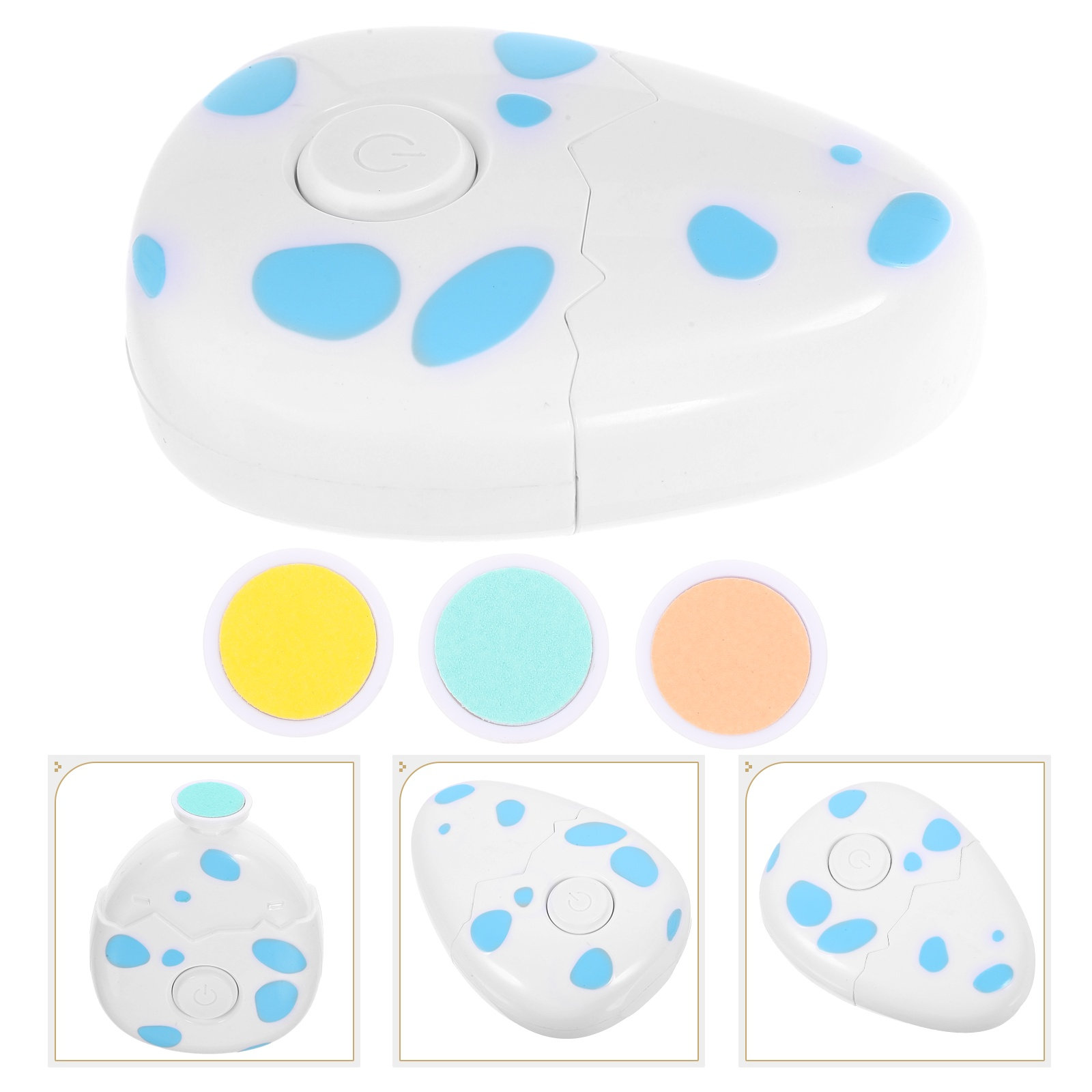 Baby Nail Trimmer Electric - Elektrische baby-nageltrimmer, schattig ei-design, nagelpolijster, nagelverzorgingsset