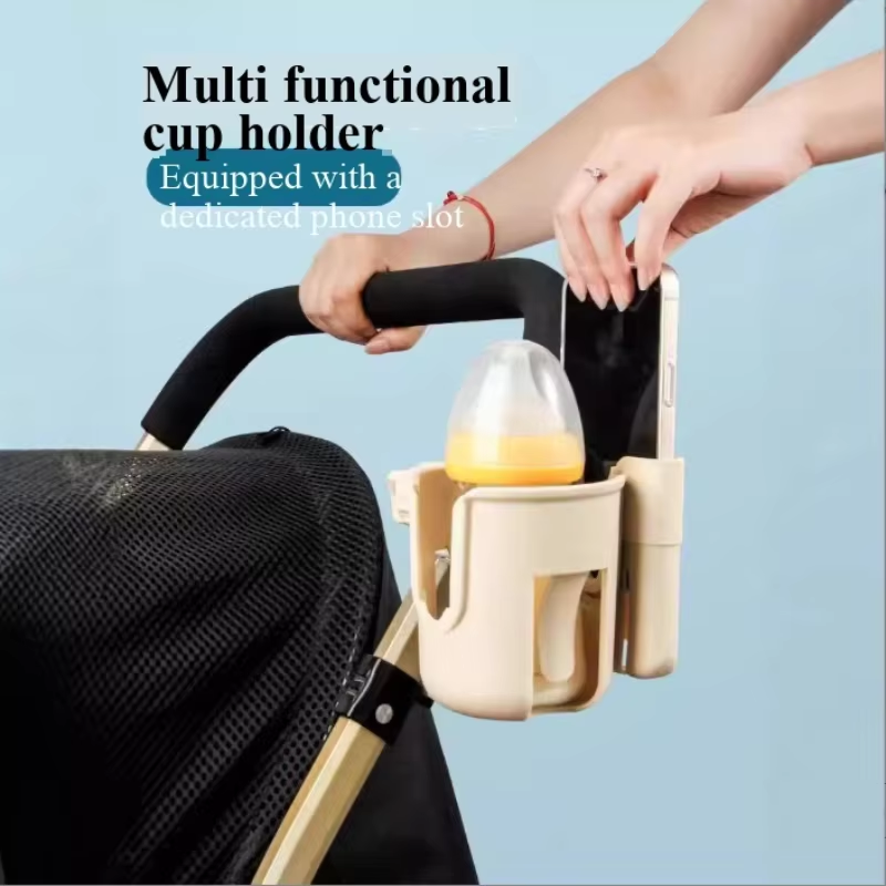 Stroller Accessories - Kinderwagen Twee-in-één bekerhouder Babyuitrusting Mobiele telefoonhouder