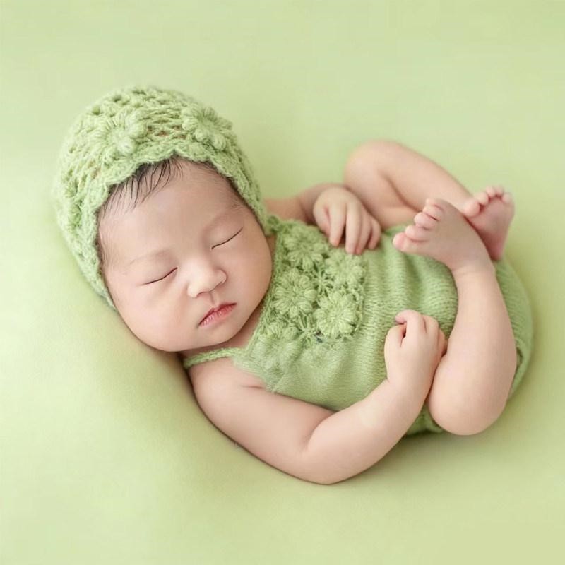 Baby Products Expo - 2026 pasgeboren mohair romper fotografie rekwisieten,
