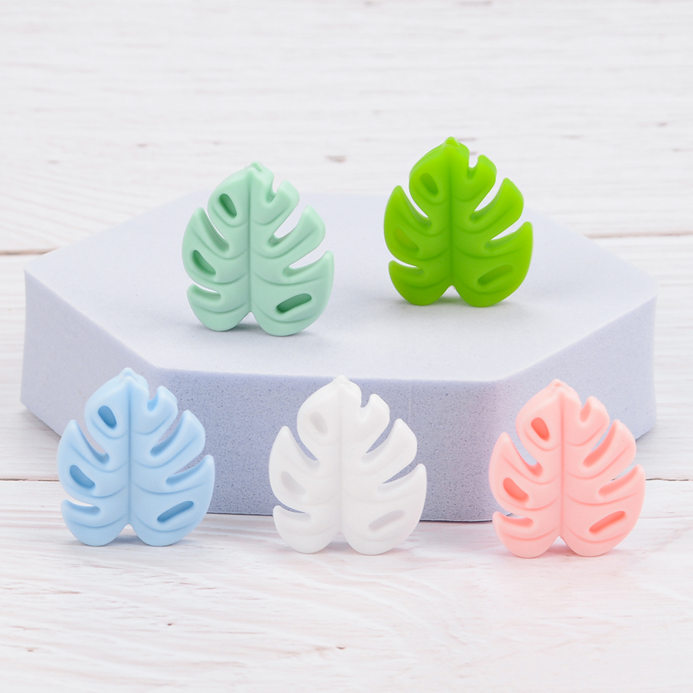 Baby Products Expo - LOFCA 30 stks Siliconen Monstera Kralen